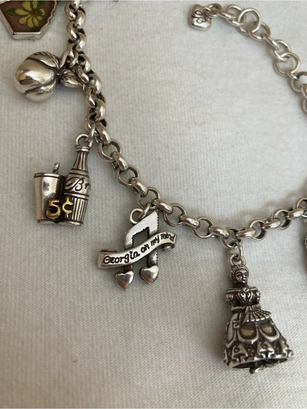 Brighton Georgia State Charms Bracelet